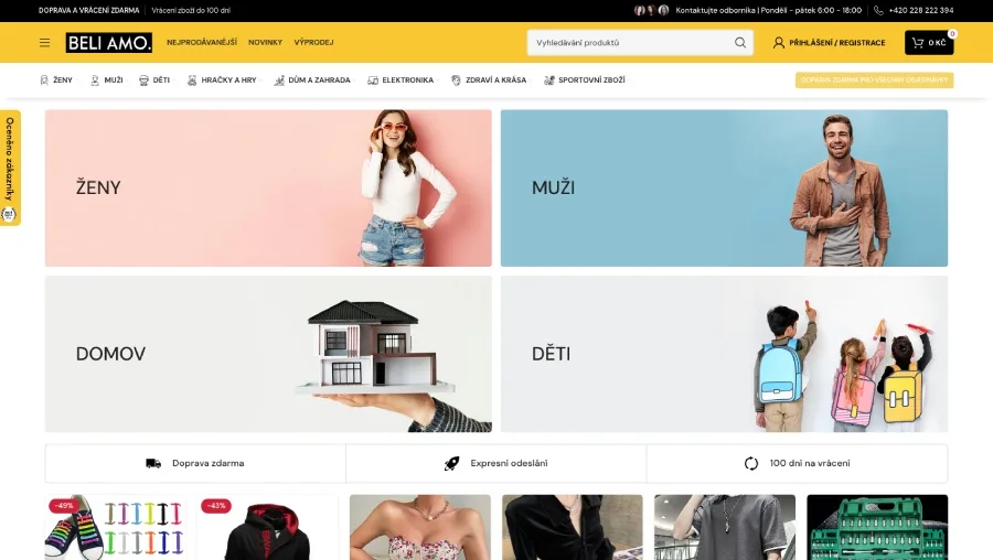 Beliamo recenze eshopu