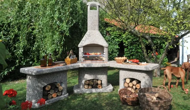 betonový gril
