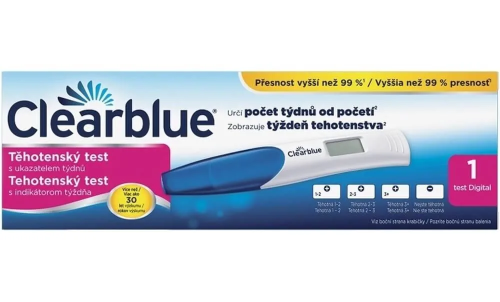 Clearblue digitální těhotenský test s ukazatelem týdnů 1 ks