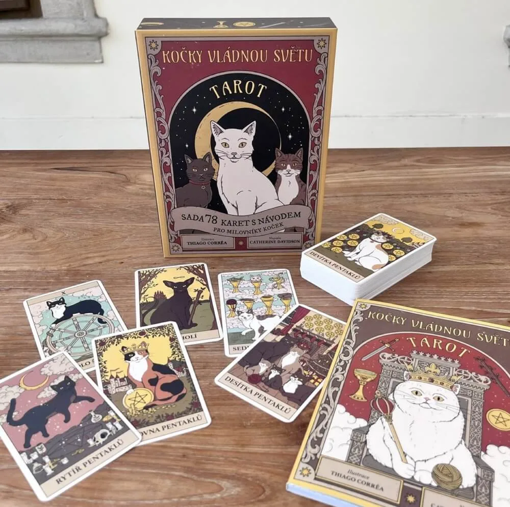 Kočky vládnou světu Tarot Catherine Davidson