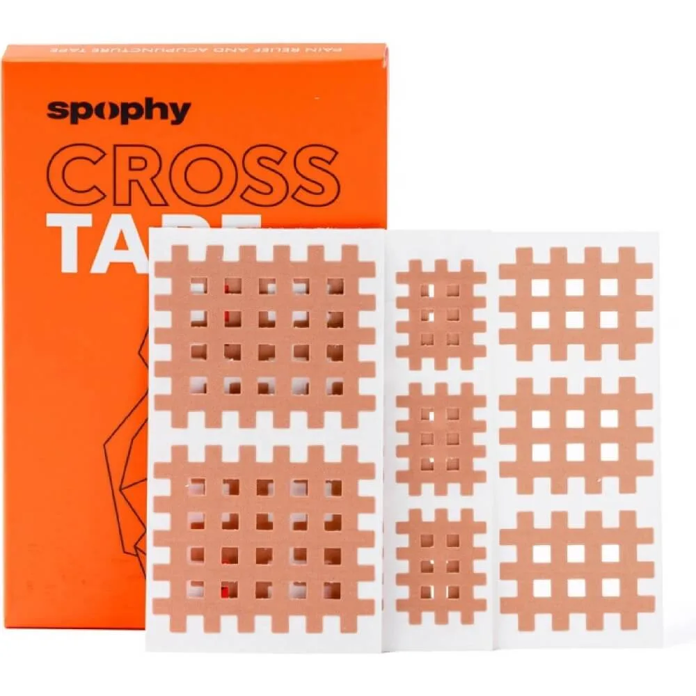 Spophy Cross Tape Mix A 2,1 x 2,7 cm + B 3,6 x 2,8 cm + C 5,2 x 4,4 cm 130 ks