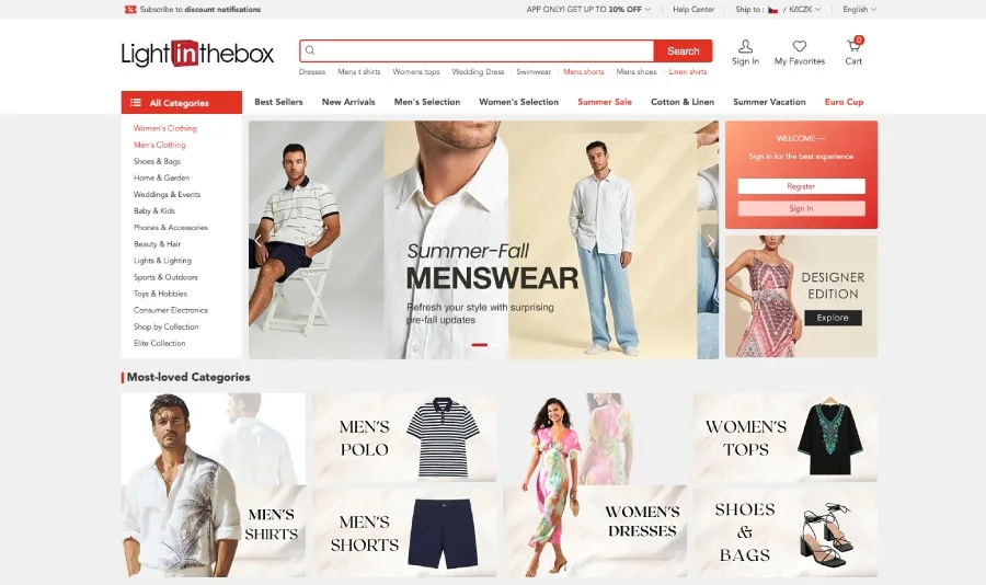 Lightinthebox recenze eshopu