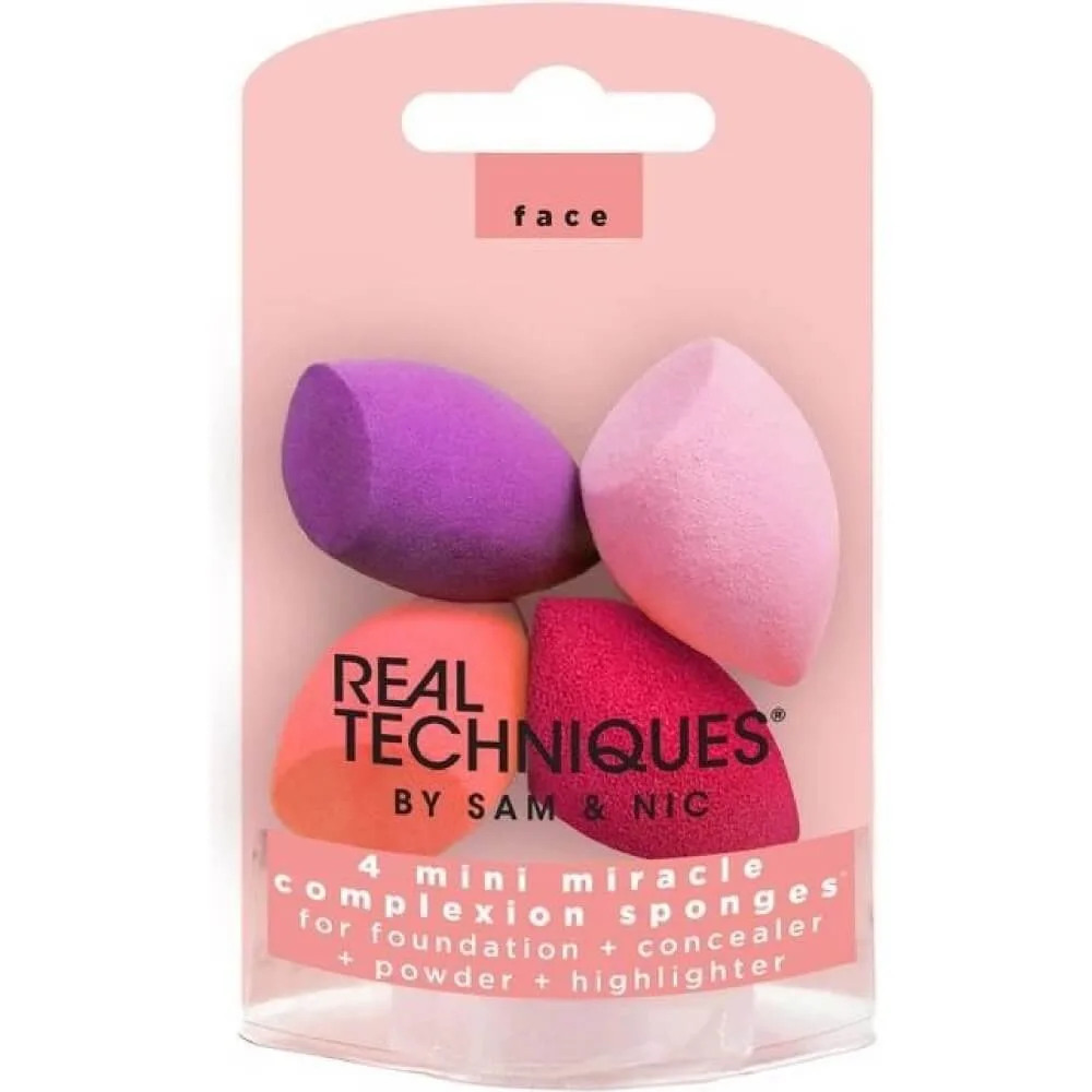Real Techniques Original Collection Finish houbička na make-up mini 4 ks