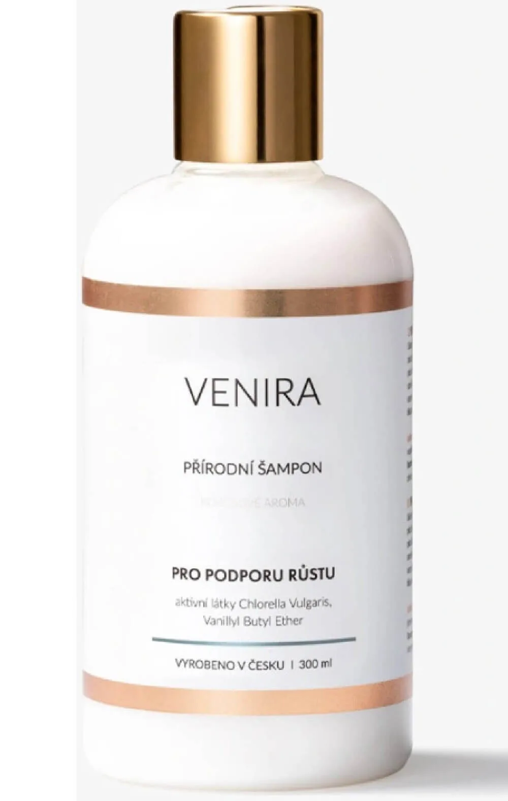 Venira přírodní šampon s jemnou kokosovou vůní pro podporu růstu vlasů 300 ml