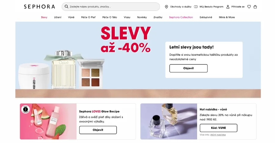 Sephora recenze eshopu