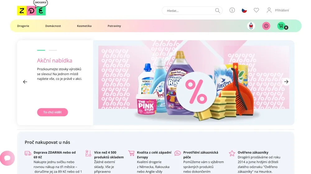 Web Drogerie ZDE