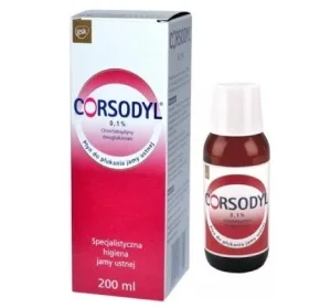 Corsodyl ústní voda 0.1% 200 ml