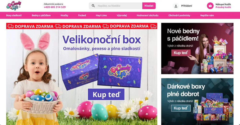 snímek obrazovky candyLife
