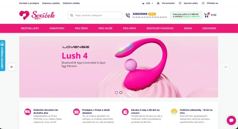 web Sexíček shop