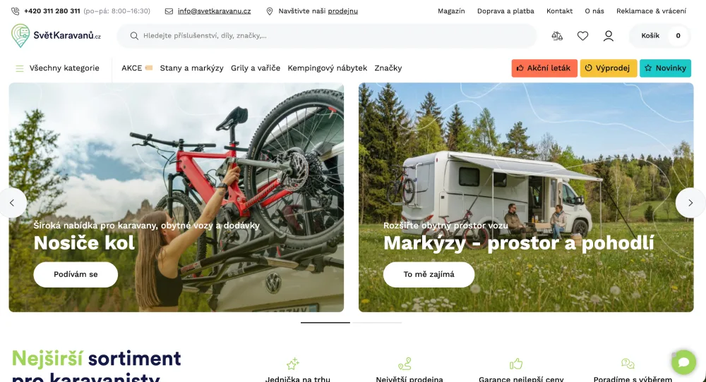 web Svět karavanů