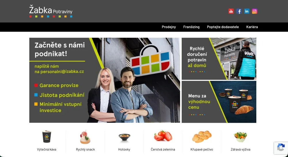 web Žabka