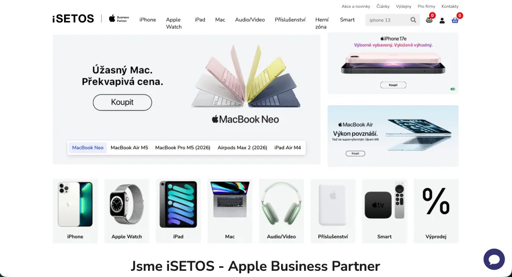 web iSetos