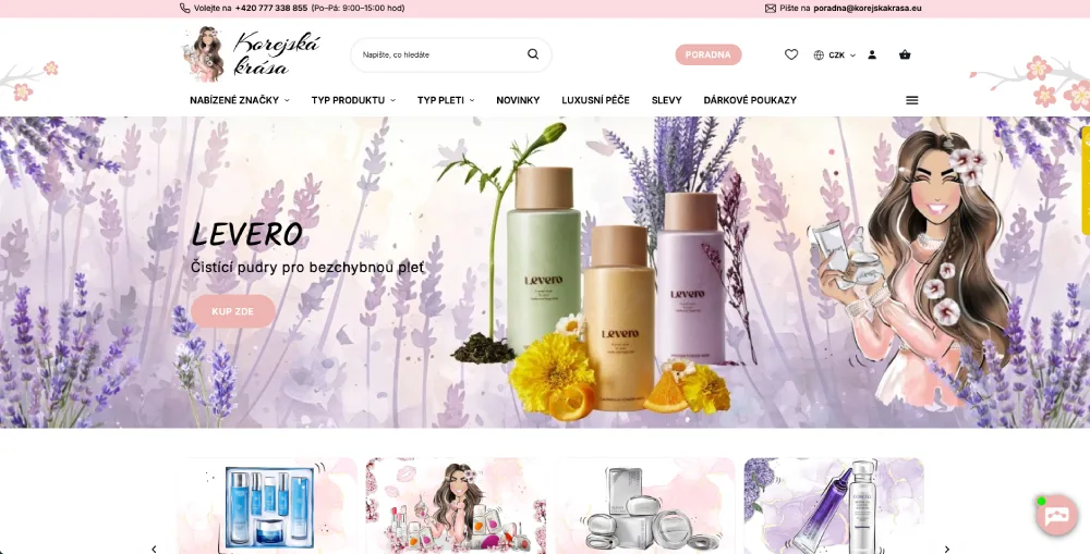 web KOREJSKÁ KRÁSA
