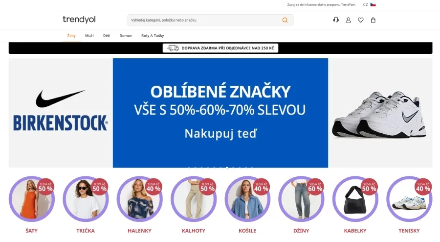 Trendyol recenze eshopu