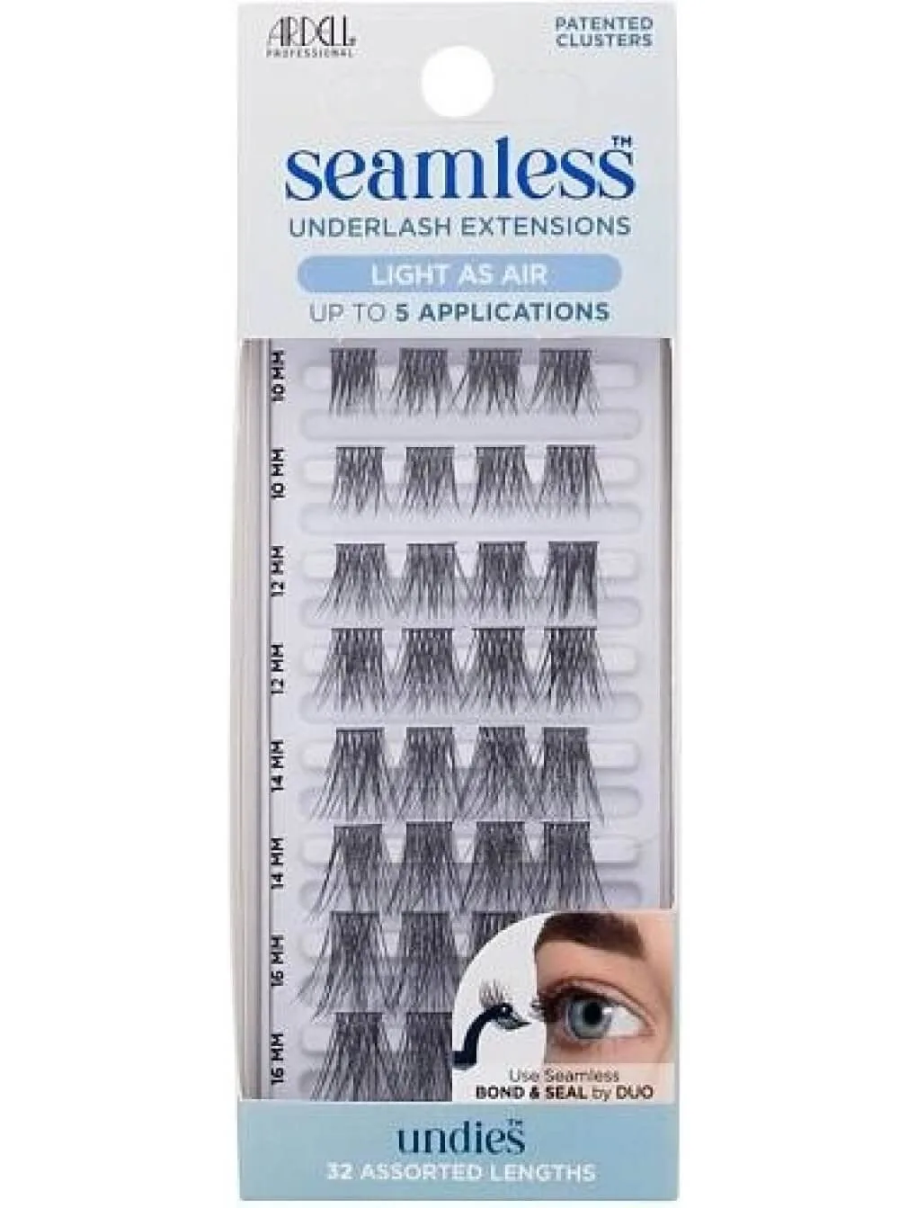 Ardell Seamless Underlash Extensions Light As Air umělé řasy pro ženy trsové řasy Light As Air 32 ks