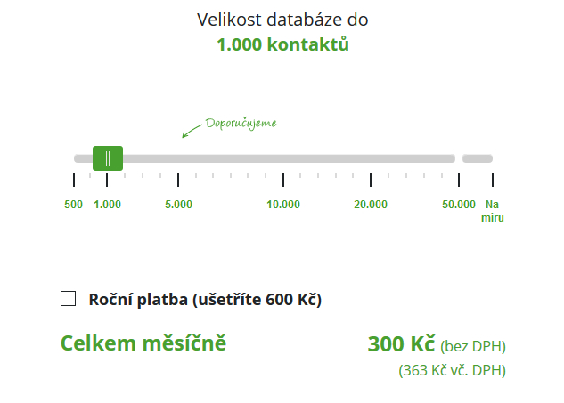 SmartEmailing ceník