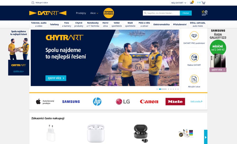 E-shop Datart.cz