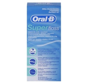 Oral-B Super Floss ortodontická zubní nit pro rovnátka 50 ks