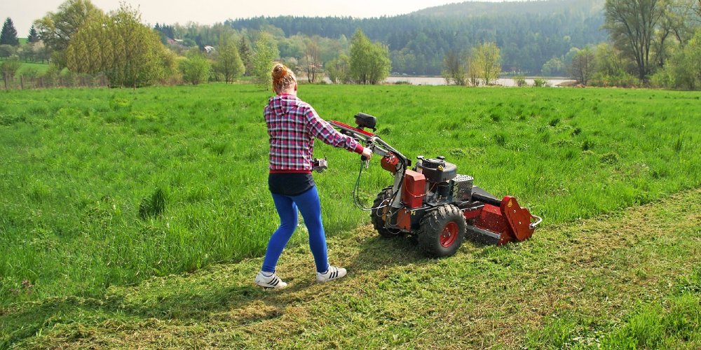 Mulčování trávy