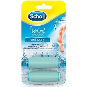 Scholl Velvet Smooth náhradní hlavice jemně drsná s mořskými minerály 2 ks