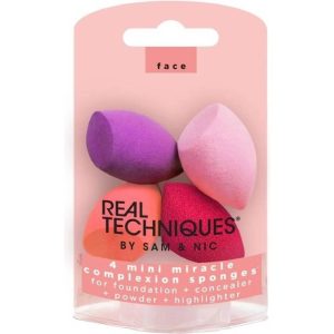 Real Techniques Original Collection Finish houbička na make-up mini 4 ks